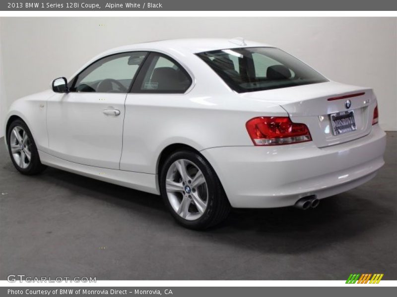 Alpine White / Black 2013 BMW 1 Series 128i Coupe