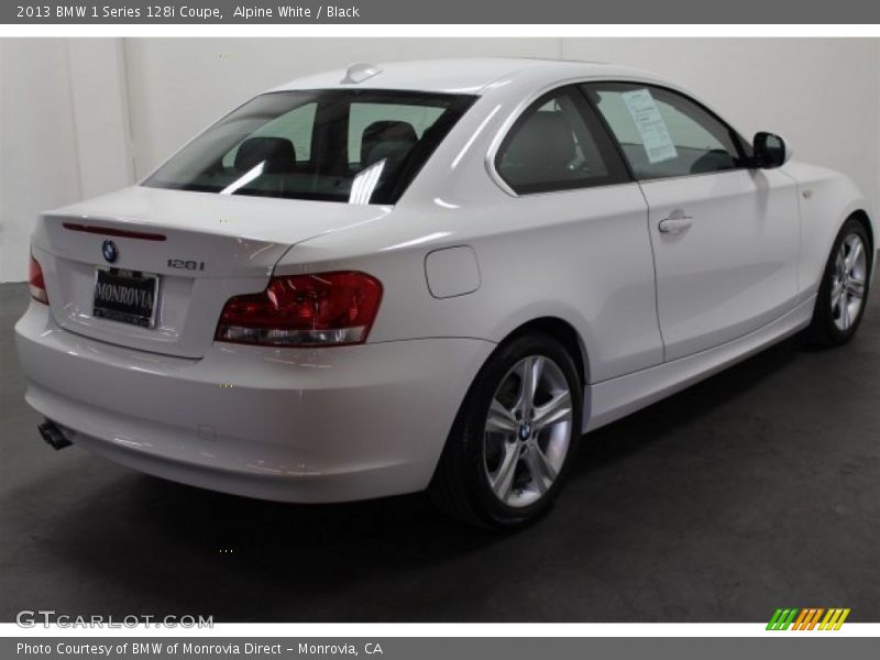 Alpine White / Black 2013 BMW 1 Series 128i Coupe