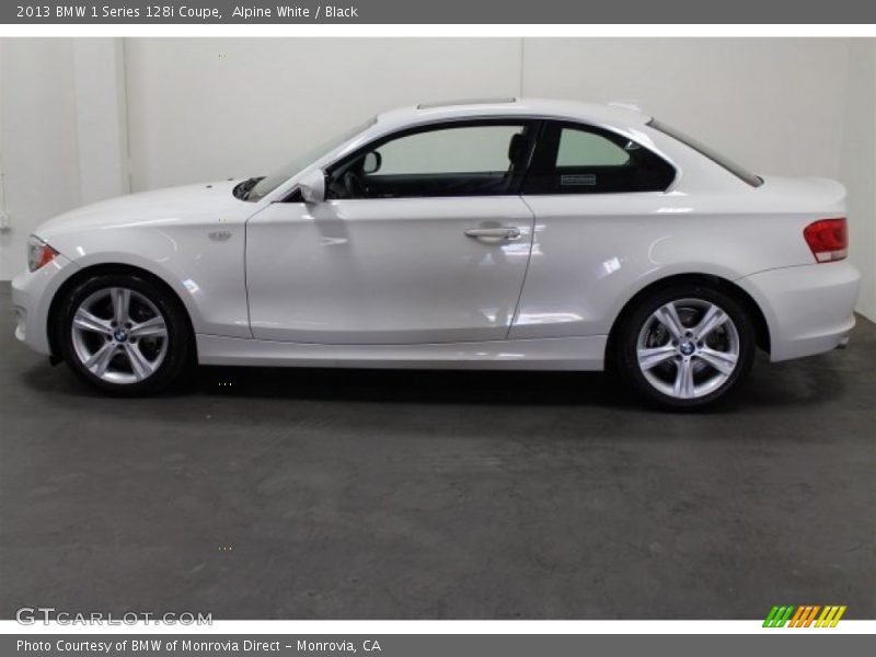 Alpine White / Black 2013 BMW 1 Series 128i Coupe