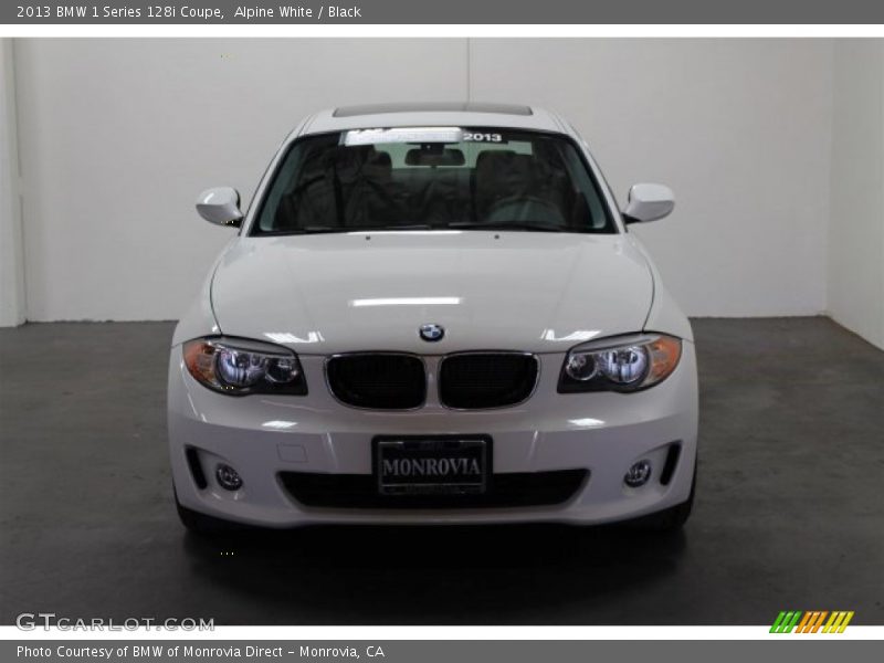 Alpine White / Black 2013 BMW 1 Series 128i Coupe