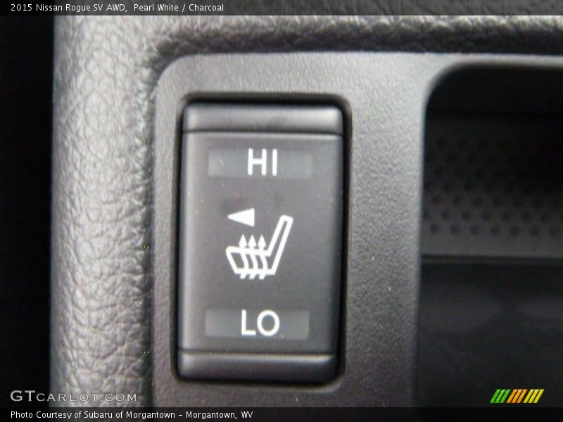 Pearl White / Charcoal 2015 Nissan Rogue SV AWD