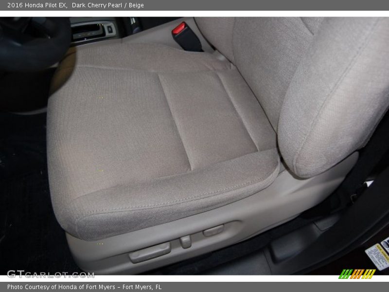 Dark Cherry Pearl / Beige 2016 Honda Pilot EX