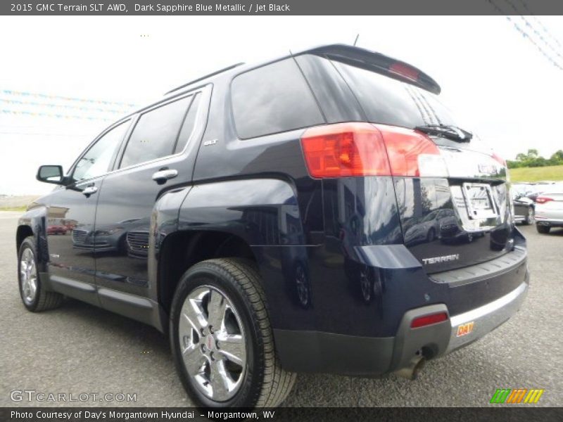Dark Sapphire Blue Metallic / Jet Black 2015 GMC Terrain SLT AWD