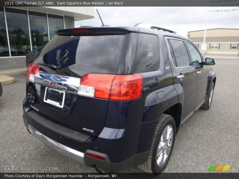 Dark Sapphire Blue Metallic / Jet Black 2015 GMC Terrain SLT AWD