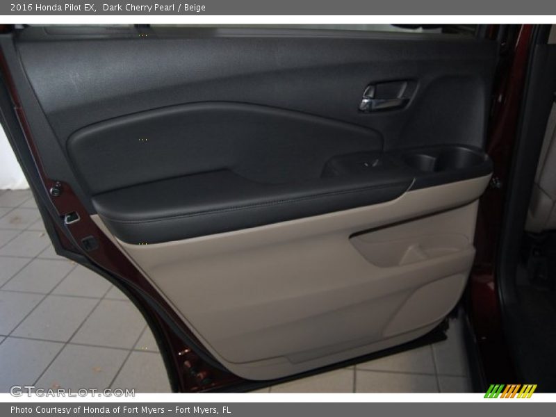 Dark Cherry Pearl / Beige 2016 Honda Pilot EX