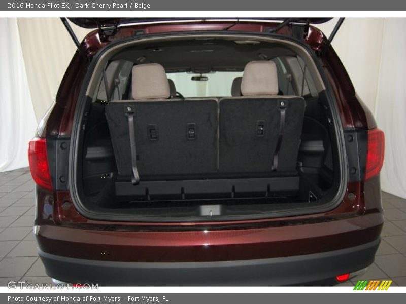 Dark Cherry Pearl / Beige 2016 Honda Pilot EX