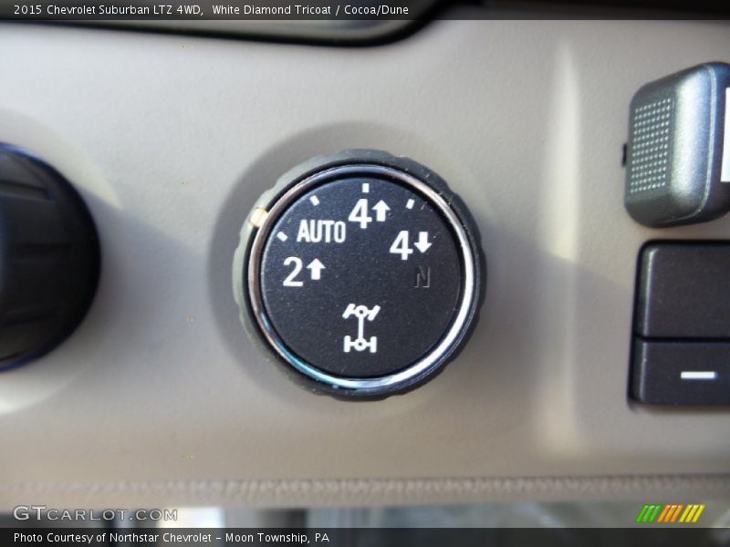 White Diamond Tricoat / Cocoa/Dune 2015 Chevrolet Suburban LTZ 4WD