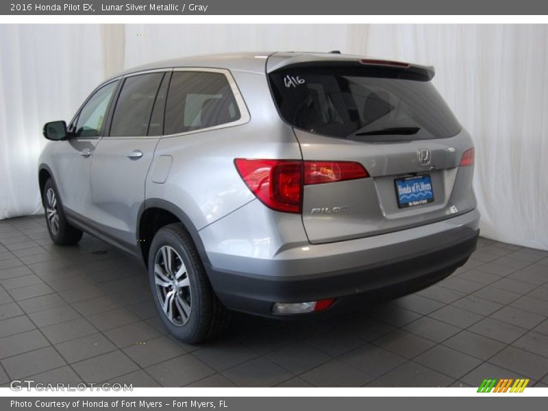 Lunar Silver Metallic / Gray 2016 Honda Pilot EX