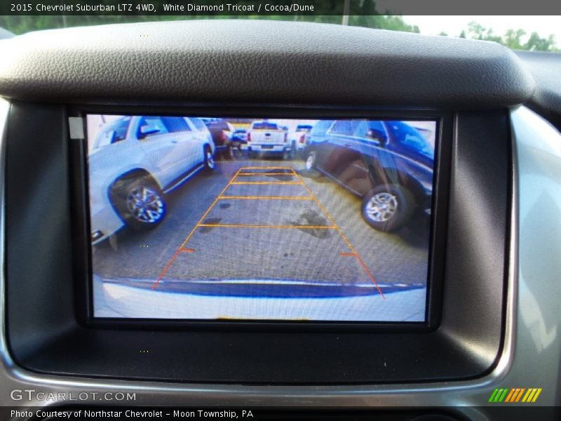 White Diamond Tricoat / Cocoa/Dune 2015 Chevrolet Suburban LTZ 4WD