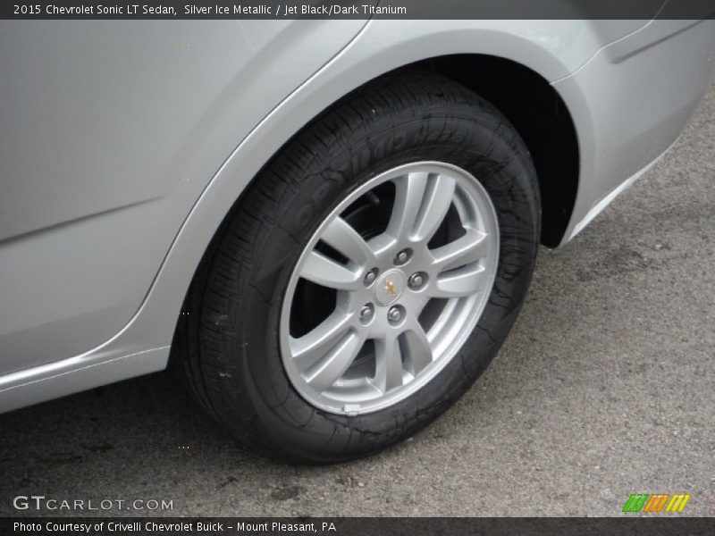 Silver Ice Metallic / Jet Black/Dark Titanium 2015 Chevrolet Sonic LT Sedan