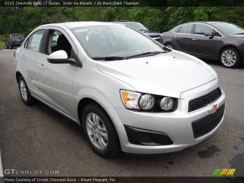 Silver Ice Metallic / Jet Black/Dark Titanium 2015 Chevrolet Sonic LT Sedan