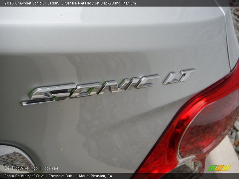 Silver Ice Metallic / Jet Black/Dark Titanium 2015 Chevrolet Sonic LT Sedan
