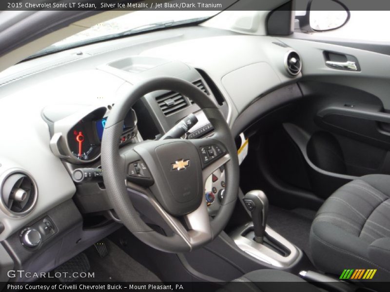 Silver Ice Metallic / Jet Black/Dark Titanium 2015 Chevrolet Sonic LT Sedan