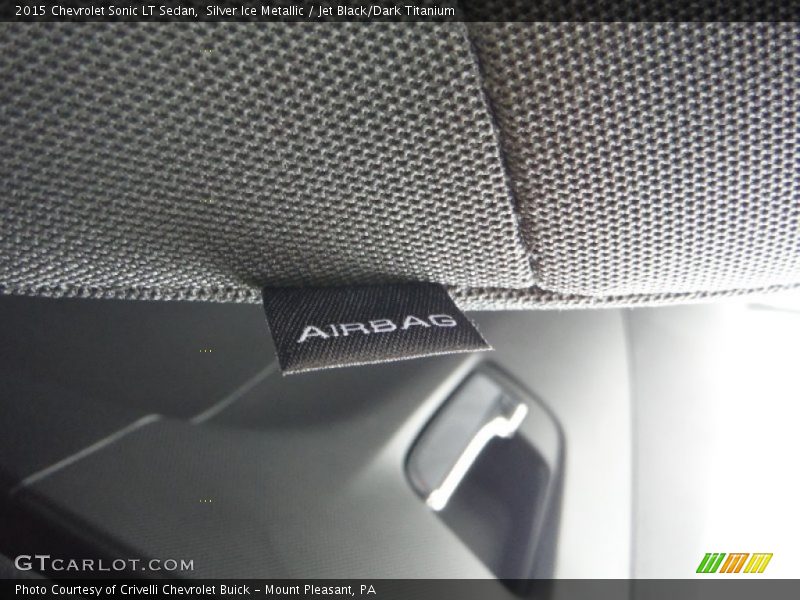 Silver Ice Metallic / Jet Black/Dark Titanium 2015 Chevrolet Sonic LT Sedan