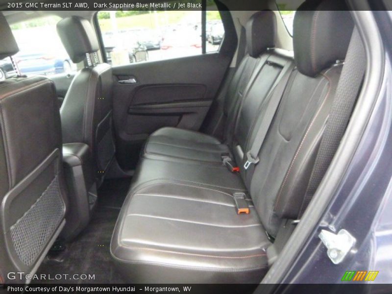 Dark Sapphire Blue Metallic / Jet Black 2015 GMC Terrain SLT AWD