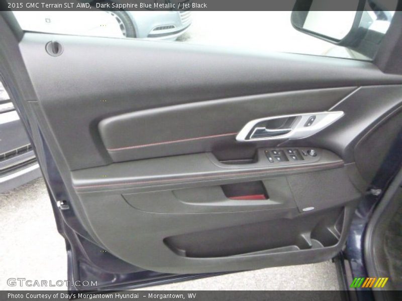 Dark Sapphire Blue Metallic / Jet Black 2015 GMC Terrain SLT AWD