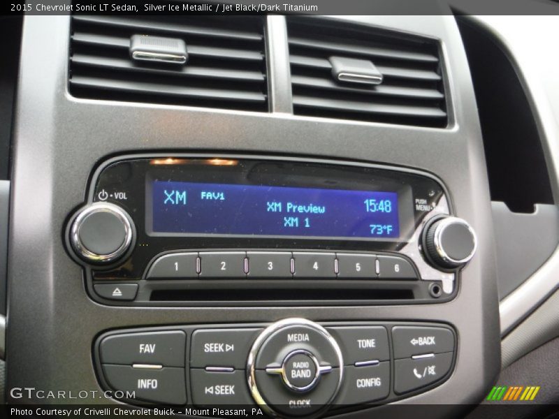Silver Ice Metallic / Jet Black/Dark Titanium 2015 Chevrolet Sonic LT Sedan