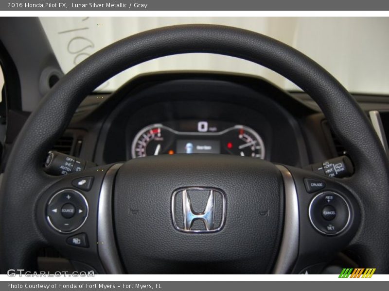 Lunar Silver Metallic / Gray 2016 Honda Pilot EX