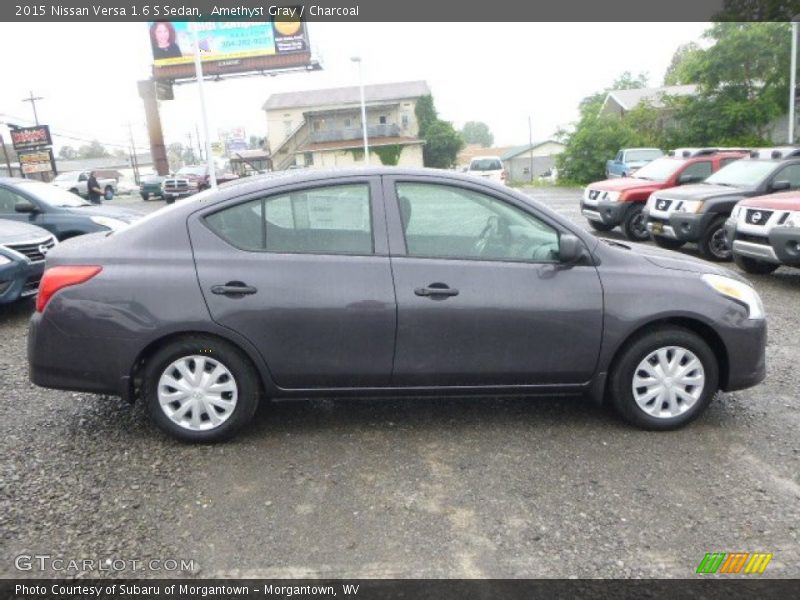 Amethyst Gray / Charcoal 2015 Nissan Versa 1.6 S Sedan