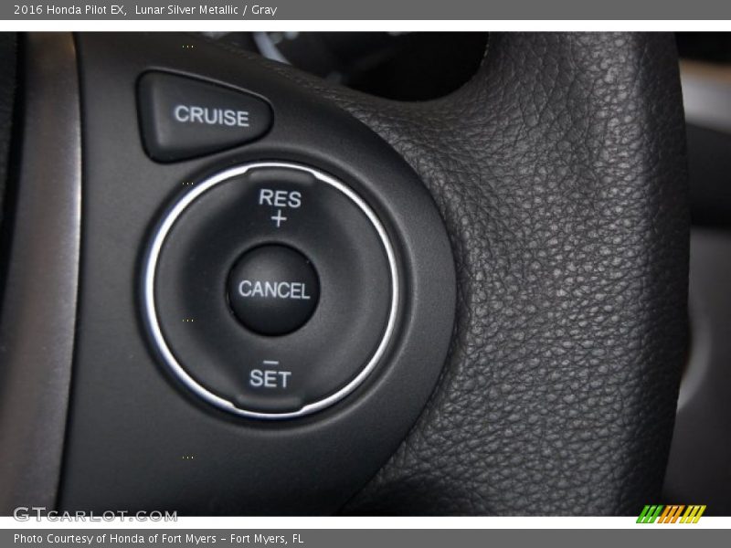Lunar Silver Metallic / Gray 2016 Honda Pilot EX