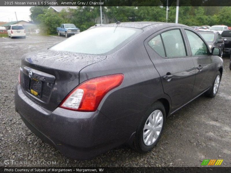 Amethyst Gray / Charcoal 2015 Nissan Versa 1.6 S Sedan