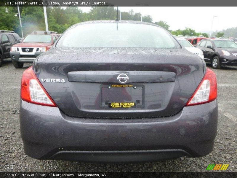 Amethyst Gray / Charcoal 2015 Nissan Versa 1.6 S Sedan