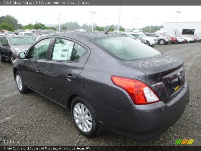 Amethyst Gray / Charcoal 2015 Nissan Versa 1.6 S Sedan