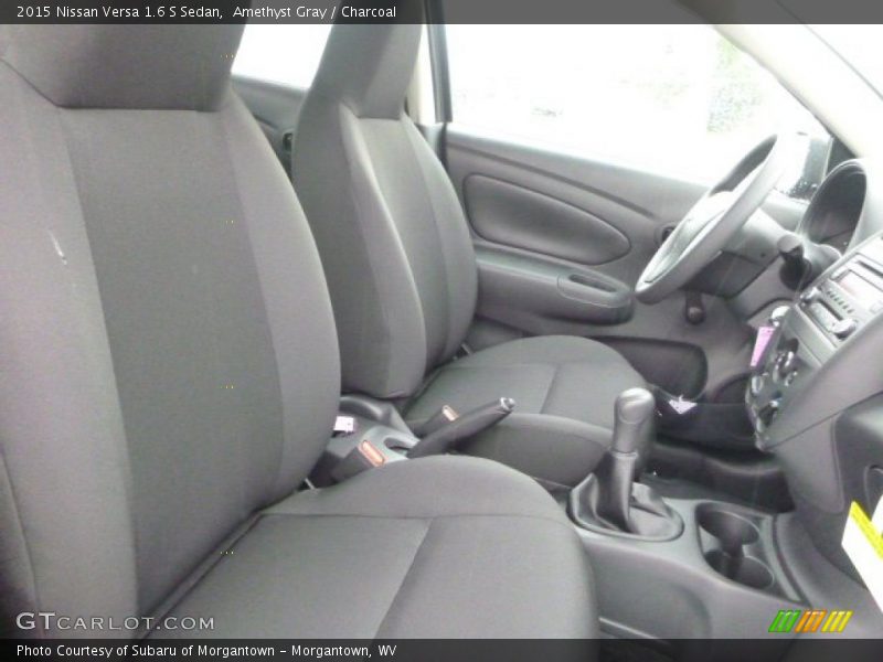 Amethyst Gray / Charcoal 2015 Nissan Versa 1.6 S Sedan