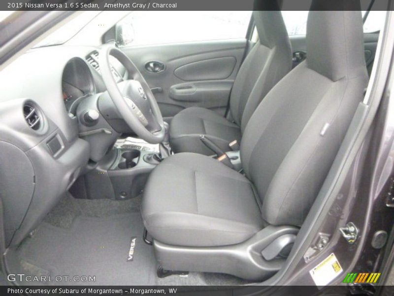 Amethyst Gray / Charcoal 2015 Nissan Versa 1.6 S Sedan