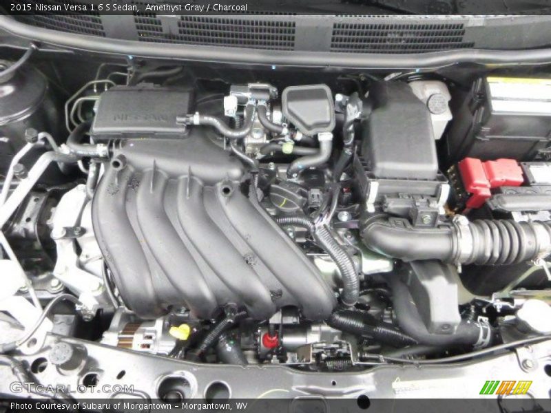 Amethyst Gray / Charcoal 2015 Nissan Versa 1.6 S Sedan