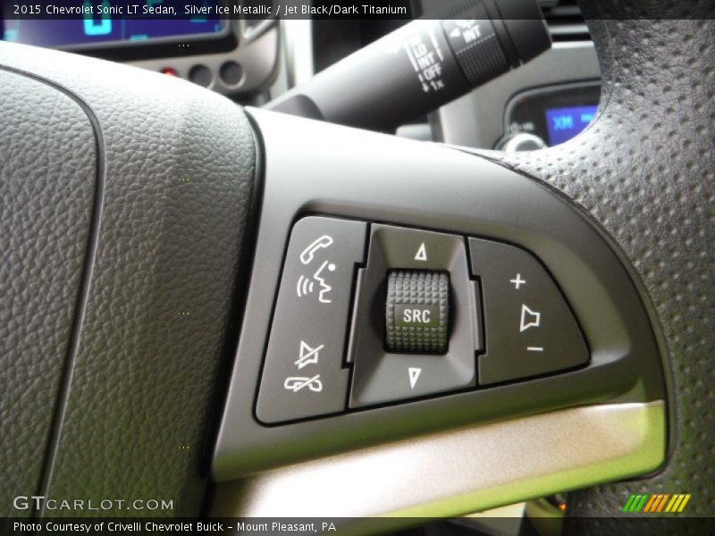 Silver Ice Metallic / Jet Black/Dark Titanium 2015 Chevrolet Sonic LT Sedan