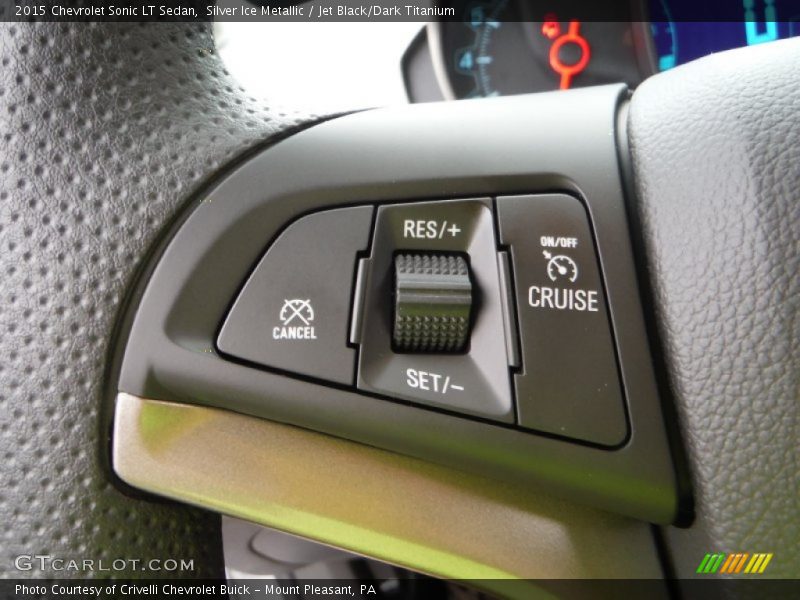 Silver Ice Metallic / Jet Black/Dark Titanium 2015 Chevrolet Sonic LT Sedan