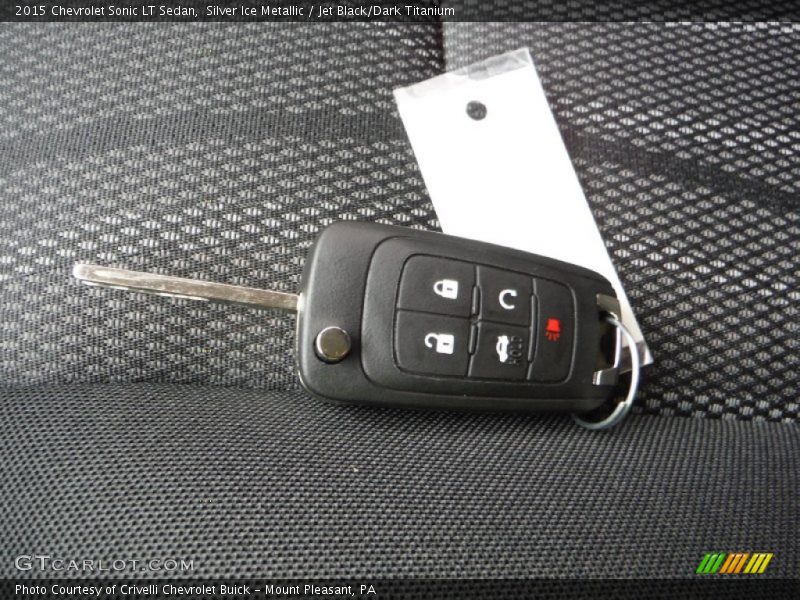 Silver Ice Metallic / Jet Black/Dark Titanium 2015 Chevrolet Sonic LT Sedan