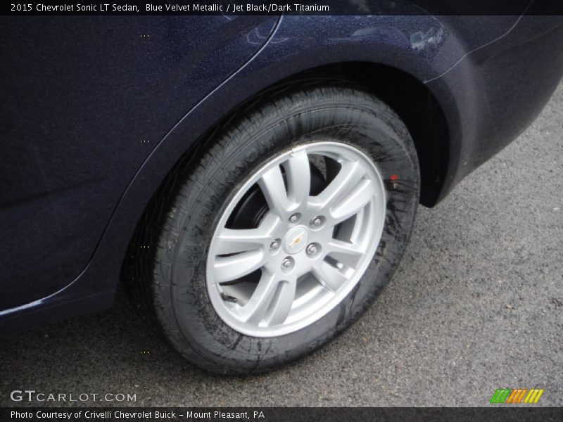 Blue Velvet Metallic / Jet Black/Dark Titanium 2015 Chevrolet Sonic LT Sedan