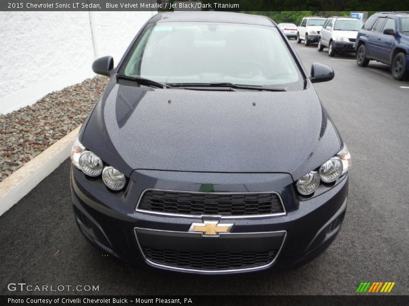 Blue Velvet Metallic / Jet Black/Dark Titanium 2015 Chevrolet Sonic LT Sedan