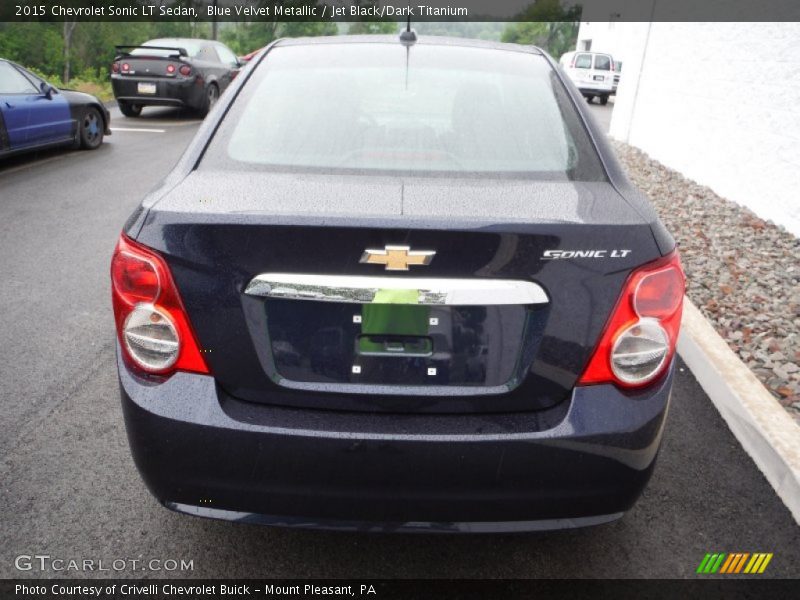 Blue Velvet Metallic / Jet Black/Dark Titanium 2015 Chevrolet Sonic LT Sedan