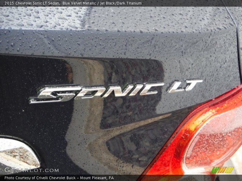 Blue Velvet Metallic / Jet Black/Dark Titanium 2015 Chevrolet Sonic LT Sedan