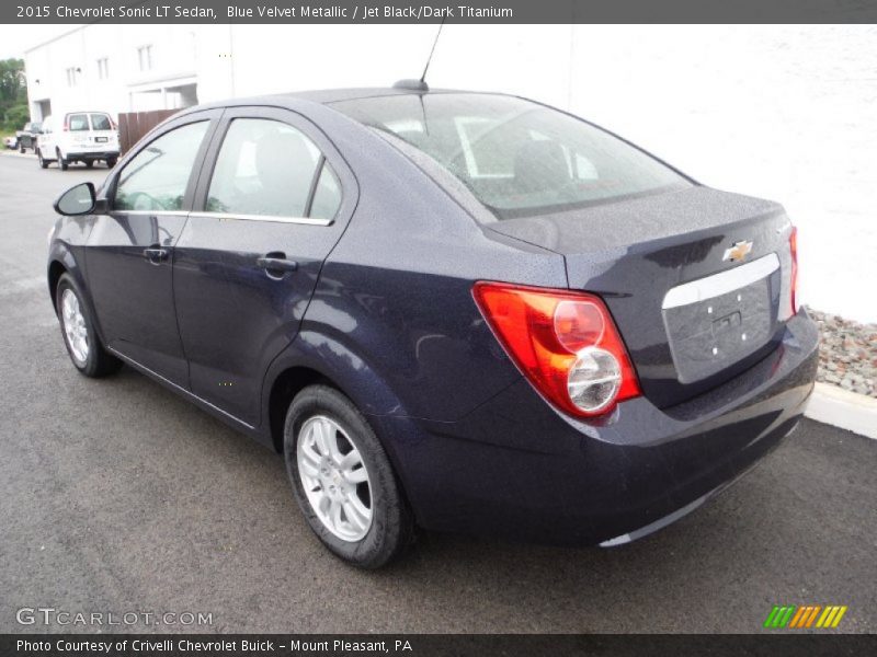 Blue Velvet Metallic / Jet Black/Dark Titanium 2015 Chevrolet Sonic LT Sedan