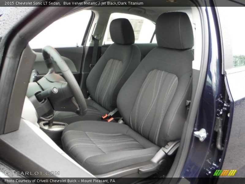 Blue Velvet Metallic / Jet Black/Dark Titanium 2015 Chevrolet Sonic LT Sedan