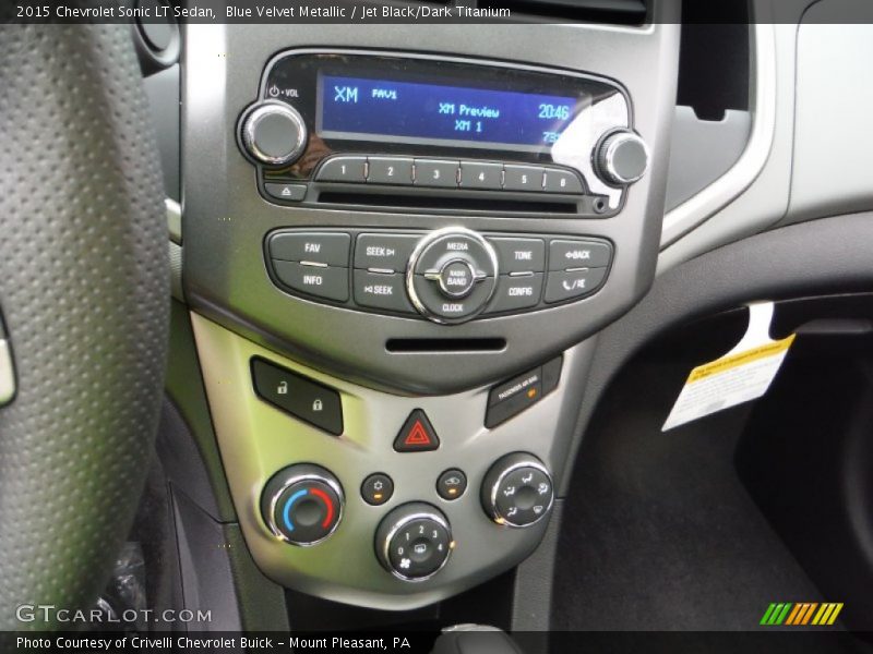 Blue Velvet Metallic / Jet Black/Dark Titanium 2015 Chevrolet Sonic LT Sedan