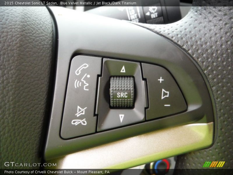 Blue Velvet Metallic / Jet Black/Dark Titanium 2015 Chevrolet Sonic LT Sedan
