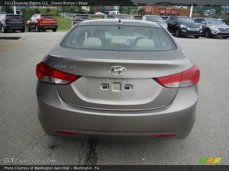 Desert Bronze / Beige 2013 Hyundai Elantra GLS