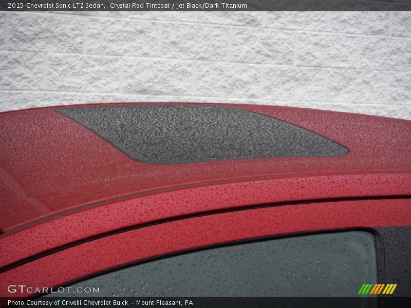 Crystal Red Tintcoat / Jet Black/Dark Titanium 2015 Chevrolet Sonic LTZ Sedan