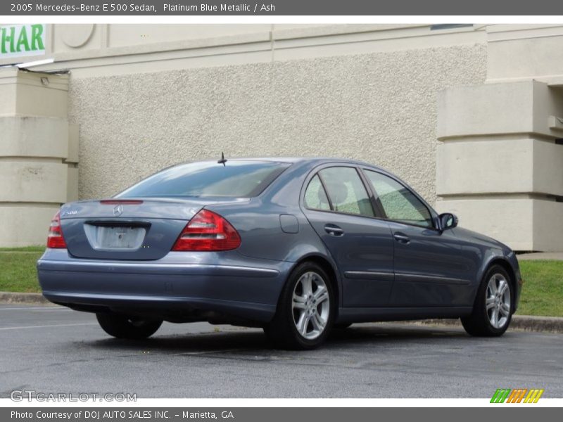 Platinum Blue Metallic / Ash 2005 Mercedes-Benz E 500 Sedan