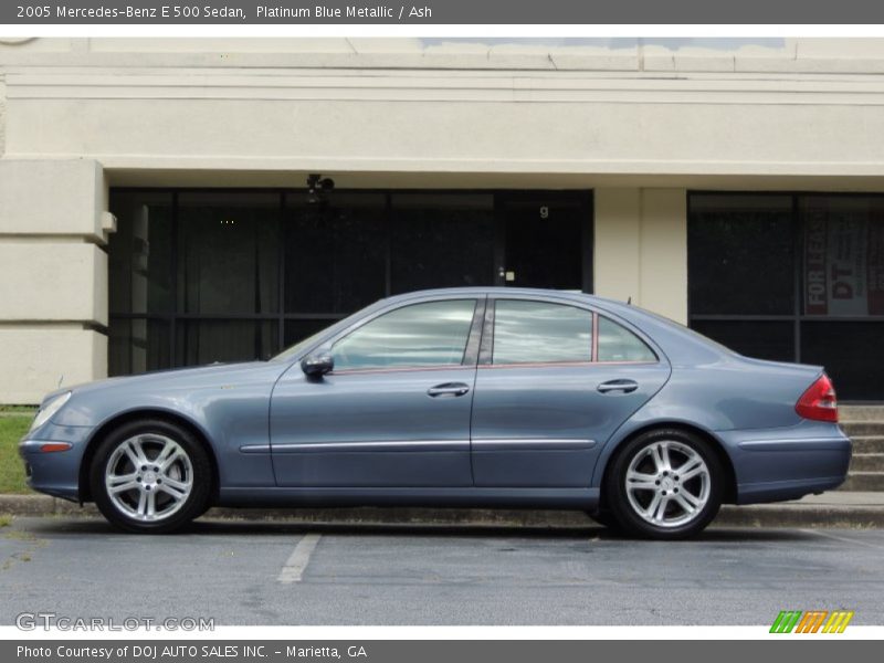 Platinum Blue Metallic / Ash 2005 Mercedes-Benz E 500 Sedan