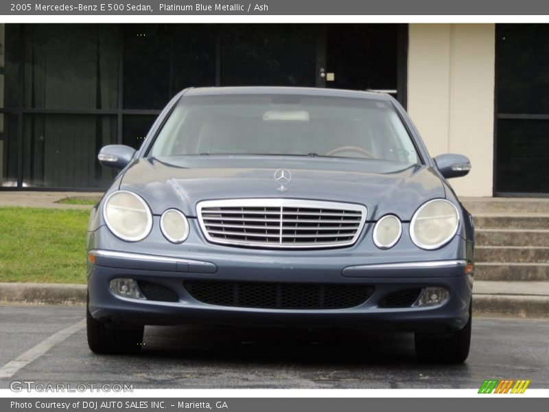 Platinum Blue Metallic / Ash 2005 Mercedes-Benz E 500 Sedan