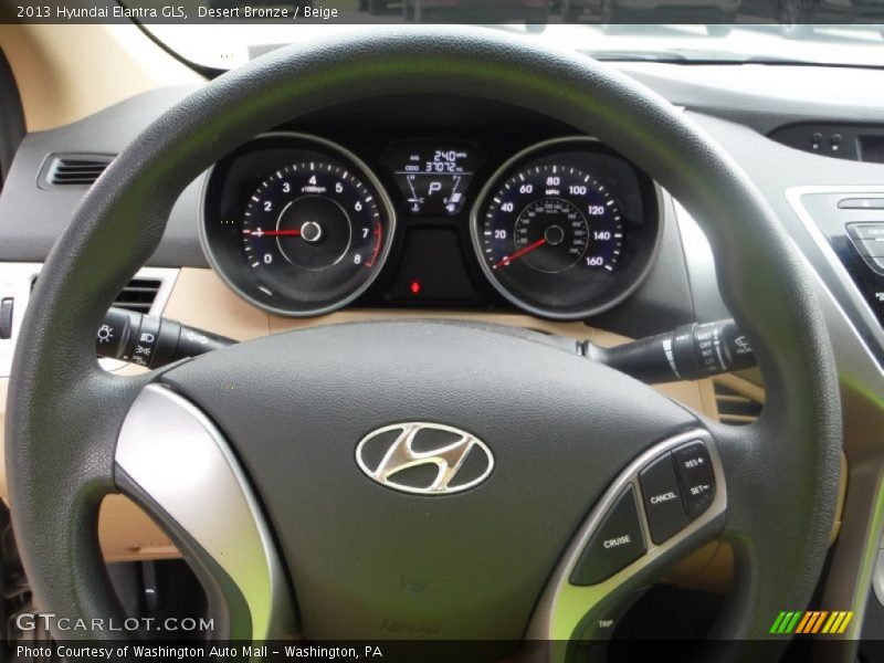 Desert Bronze / Beige 2013 Hyundai Elantra GLS