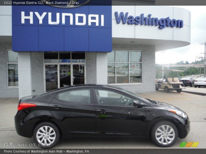 Black Diamond / Gray 2012 Hyundai Elantra GLS