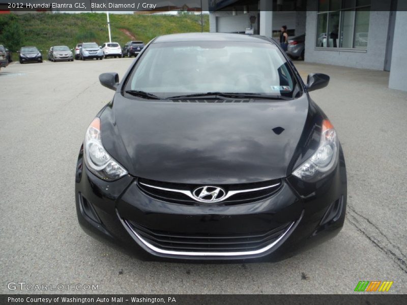 Black Diamond / Gray 2012 Hyundai Elantra GLS