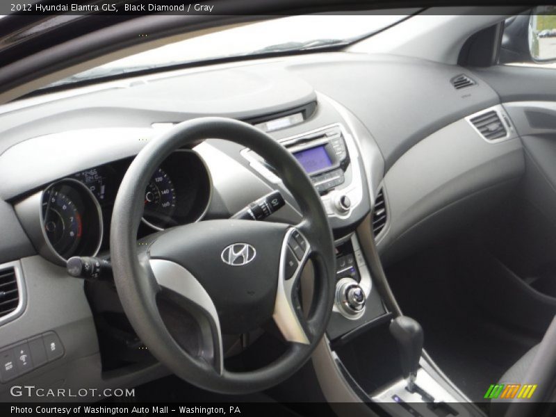 Black Diamond / Gray 2012 Hyundai Elantra GLS